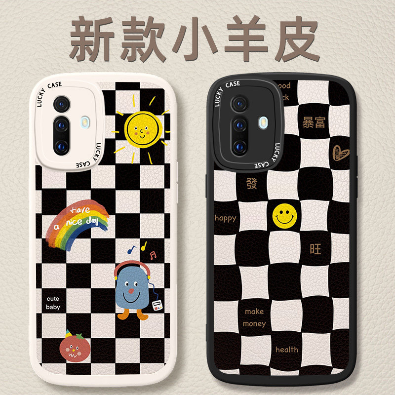 vivox30手机壳x30pro全包镜头防摔v1938ct男女硅胶vovi格子小羊皮vovo