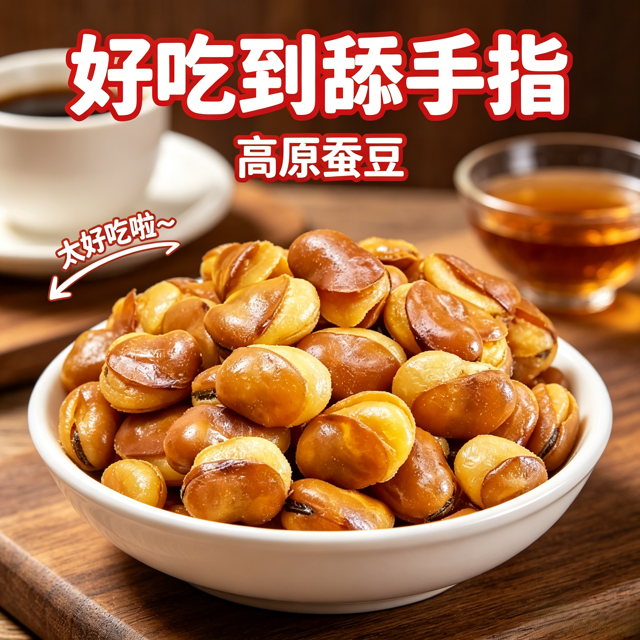 兰花豆袋装蚕豆牛肉味下酒菜酥脆大颗粒解馋零食新鲜现炸炒货