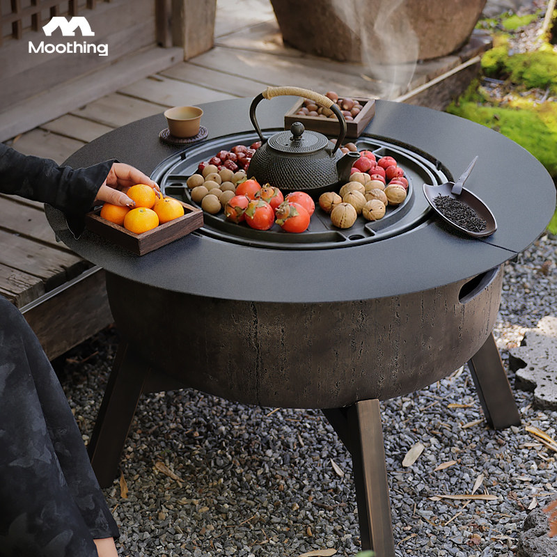 牧行质然围炉煮茶加大庭院烤火炉套装家用室内电碳两用器具全套,户外/登山/野营/旅行用品,烧烤炉/烤架,淘宝优惠券,粉丝福利购,淘宝优惠卷