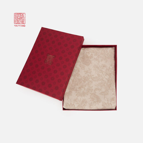 EP雅莹高端系列围巾 双面异色提花阿拉善羊绒围巾长巾 26新W403A