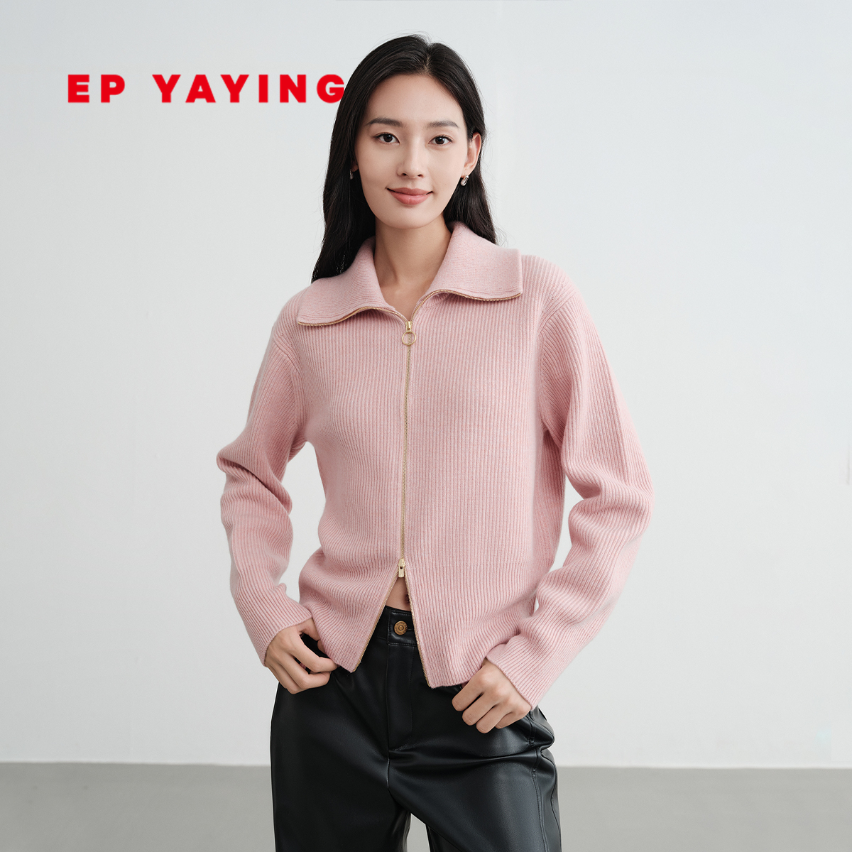 EP雅莹阿拉善羊绒针织外套