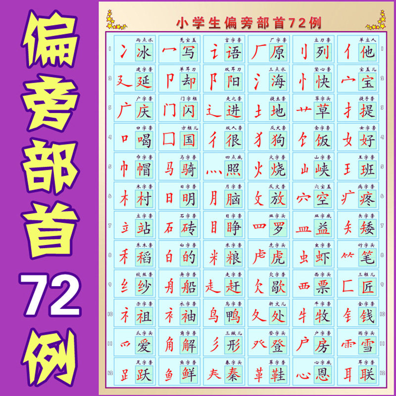 汉字基本偏旁部首名称表 时尚女装 休闲男装 天天特价 9块9包邮 忆美时尚 特卖场