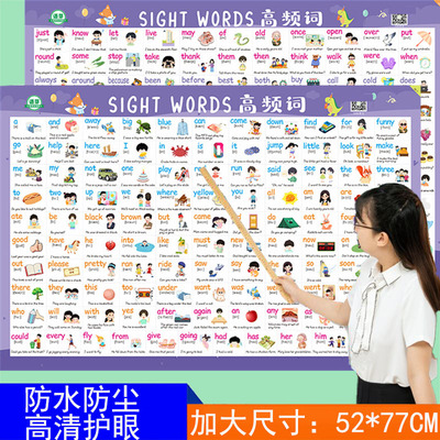 220高频词挂图点读海报墙