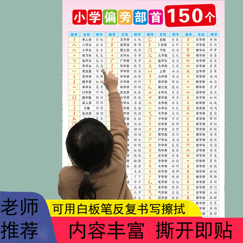 一年级笔画偏旁部首表小