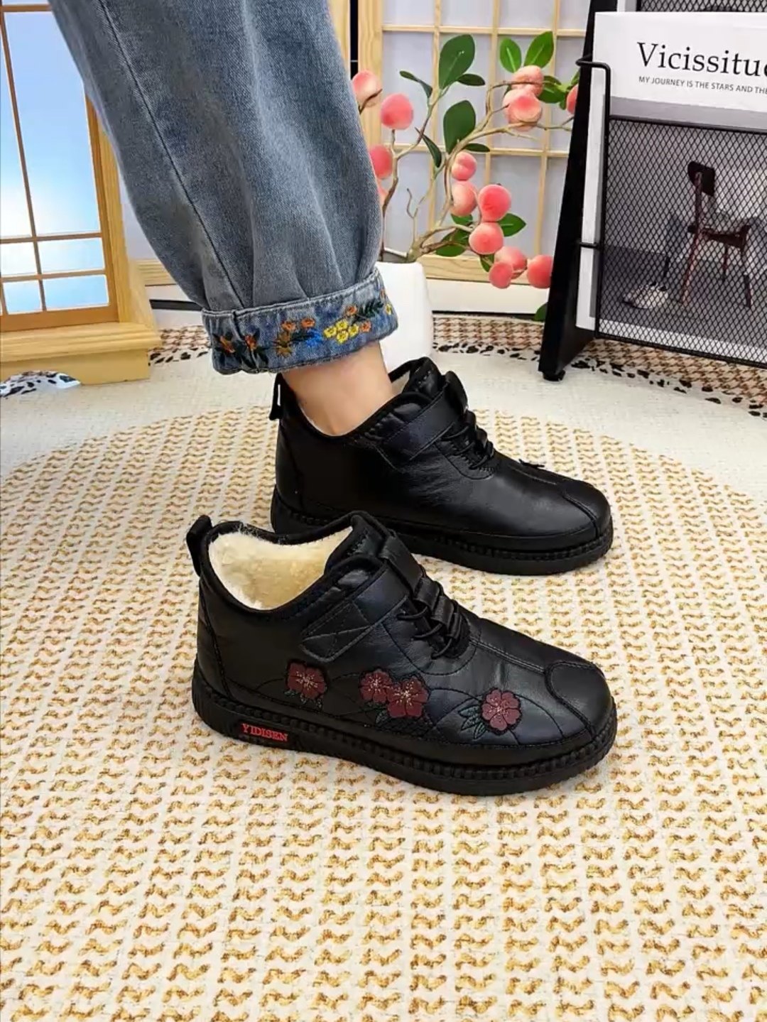 老北京布鞋绵羊毛中老年加绒保暖妈妈款棉鞋冬季防水防滑雪地靴,女鞋,传统布鞋,淘宝优惠券,粉丝福利购,淘宝优惠卷