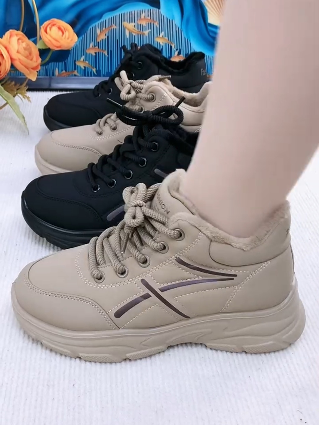 老北京布鞋2025年新款厚底老爹鞋女春秋季休闲运动鞋百搭跑步板鞋