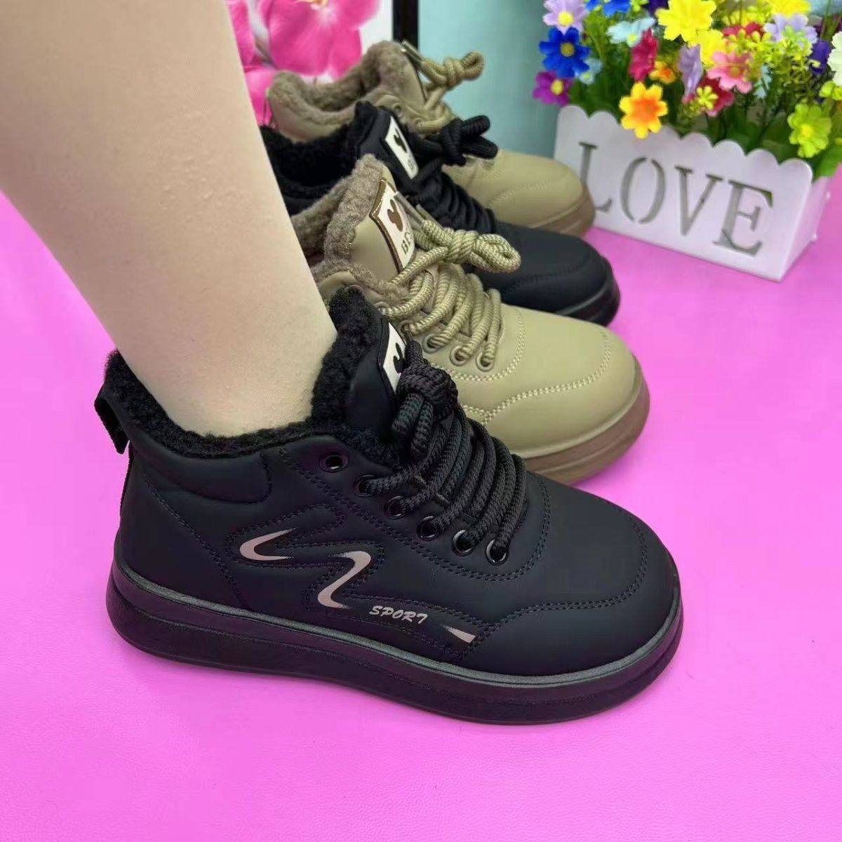 老北京布鞋女棉鞋2024新款冬季厚底休闲板鞋防寒保暖面包鞋,女鞋,时尚休闲鞋,淘宝优惠券,粉丝福利购,淘宝优惠卷