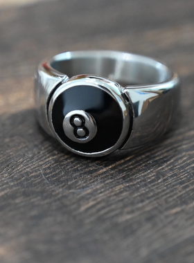 朋克个性欧美风潮流钛钢戒指饰品