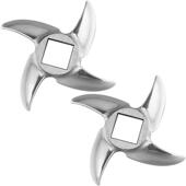 俏媳妇12型商用绞肉机配件刀片不锈钢龟背刀篦子正元 通用孔板筛子