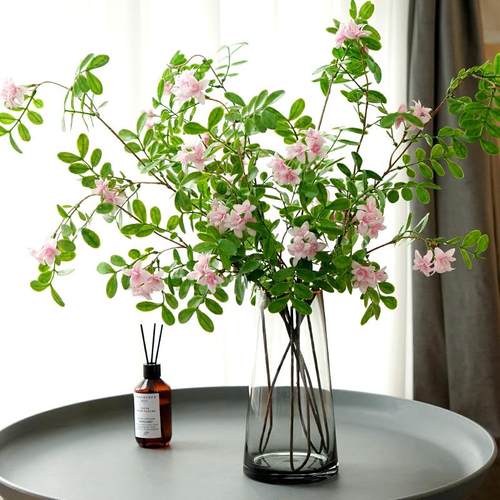 洋槐花仿真花客厅餐桌植物仿生绿植干花假花摆设装饰花艺插花摆件