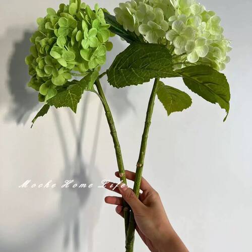 轻奢湿感仿真大绣球花3D胶片手感假花客厅电视柜花瓶插花家居摆件