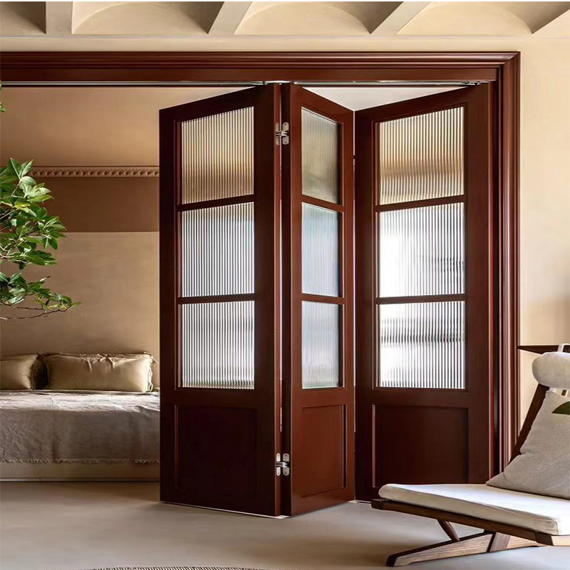 法式格子门长虹玻璃门折叠门玻璃