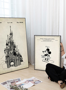 米奇挂画潮流米老鼠儿童房装饰画
