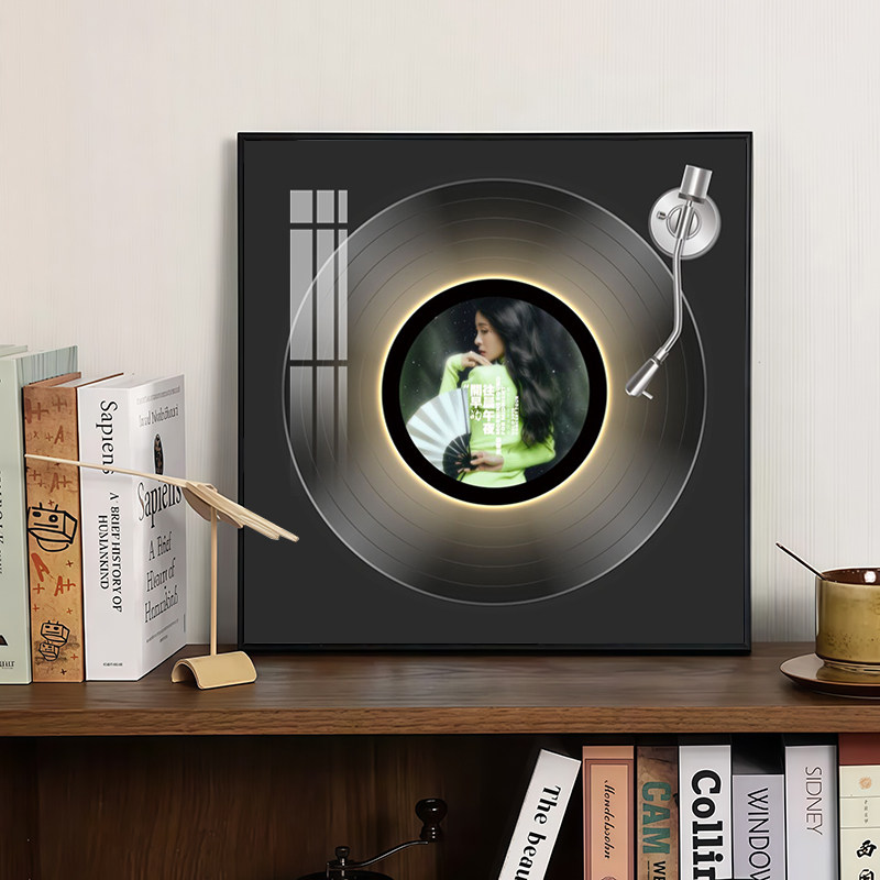 张碧晨专辑封面黑胶唱片装饰画客厅明星发光礼物挂画蓝牙音响摆画