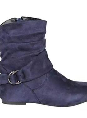 35-43 Fall/winter large size women's flat boots大码女士靴子