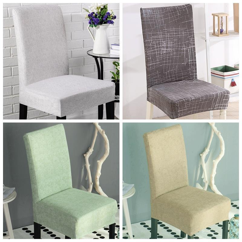 dining chair cover fabric household wood stool set solid