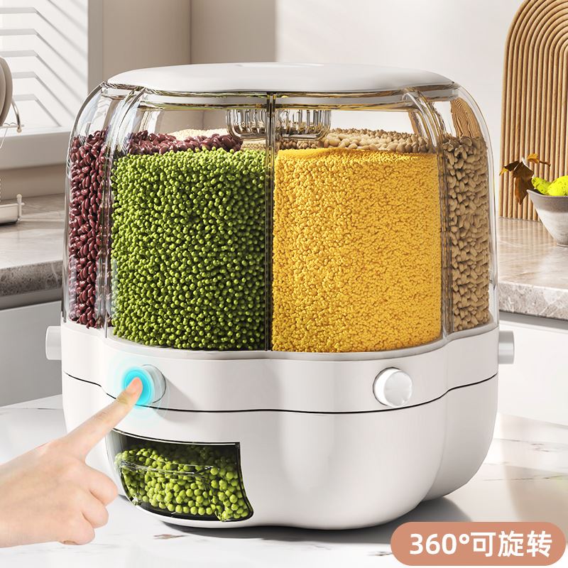 2L Plastic Cereal Dispenser Storage Box Food Rice Container