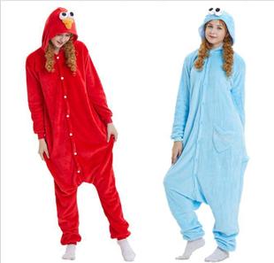Cookie Monster Animal Cosplay costume Sesame Street Onesies