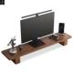Office Stand Dual Large Wood Monitor Solid Shelf Riser Desk