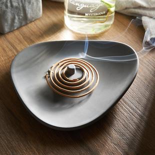 sandalwood seat bedroom floor mosquito coil tray cement tray