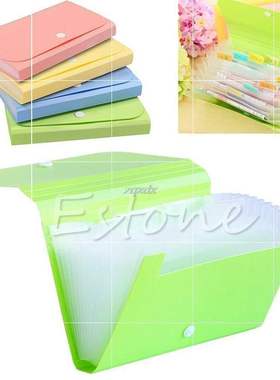 Practical Mini Office File Document Bag Pouch Bills Folder C