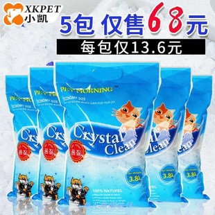 CrystaL Ca Litter 3.8L*6 bag CrystaL sand Ca  toiLet toiLet