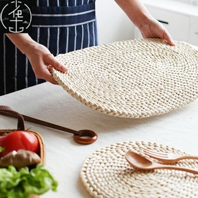 Corn fur woven Dining Table Mat Heat Insulation Pot Holder