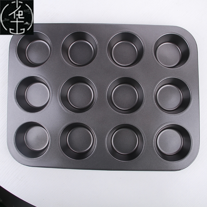 Round Muffin CupCake Mold Egg Tart Baking Pan Tray纸杯蛋糕模