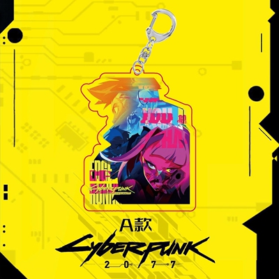 Cyberpunk赛博朋克:边缘行者海报周边亚克力钥匙扣大卫露西小挂件