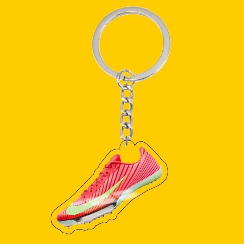 田径运动员钉鞋钥匙扣挂件跑鞋中场体育生背书包亚克力小挂件饰品