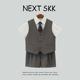 休闲帅气马甲套装 男童春夏短袖 花童周岁礼服 SKK儿童西装 英国NEXT
