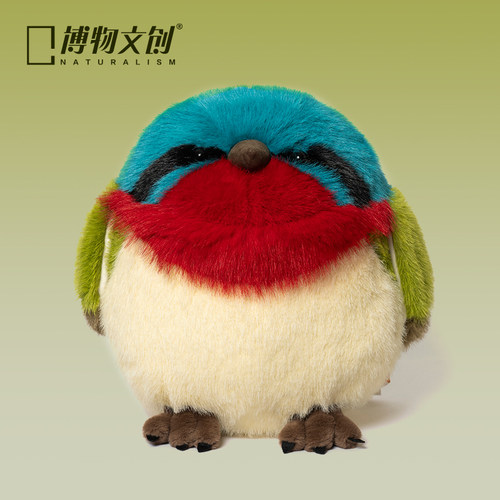中国国家地理博物文创大圆宝系列叉尾太阳鸟毛绒玩具科普玩偶公仔 - 封面