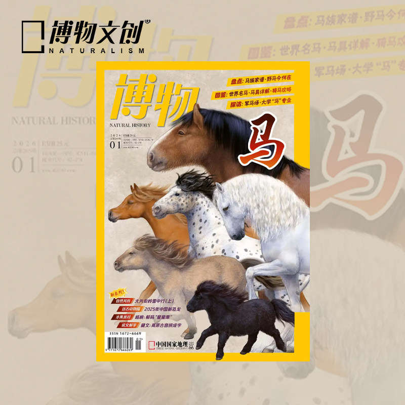 26年博物1月马预售送主题拉页