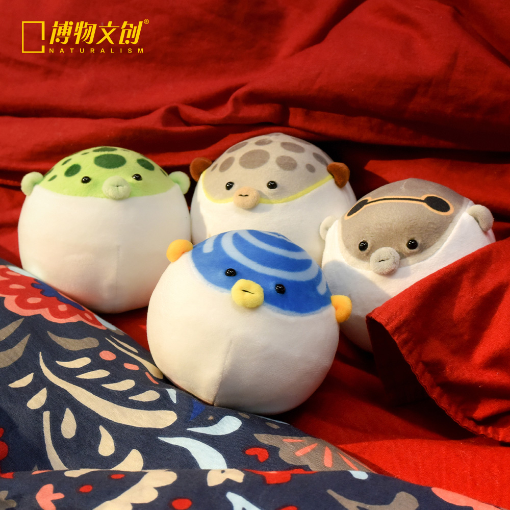 博物小馆河豚捏捏解压玩偶