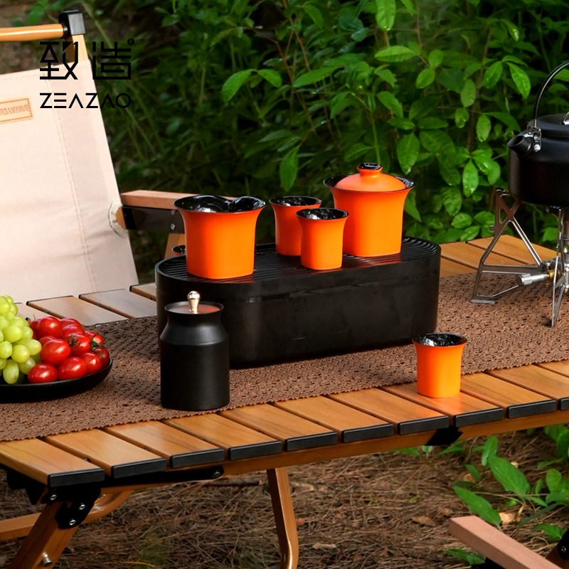 高颜值便携式茶具套装