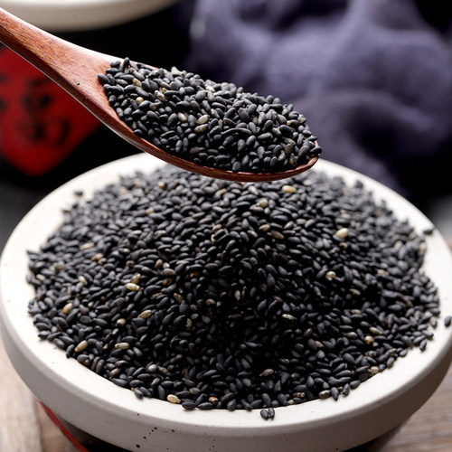 2024年炒熟黑芝麻即食无杂质天然