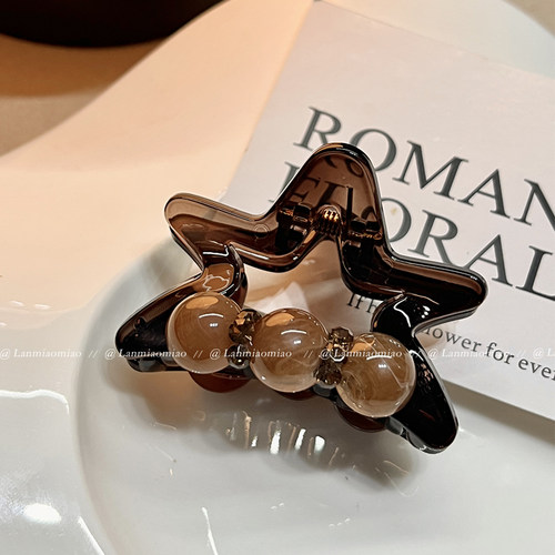 懒喵喵抓夹亚克力日韩星星