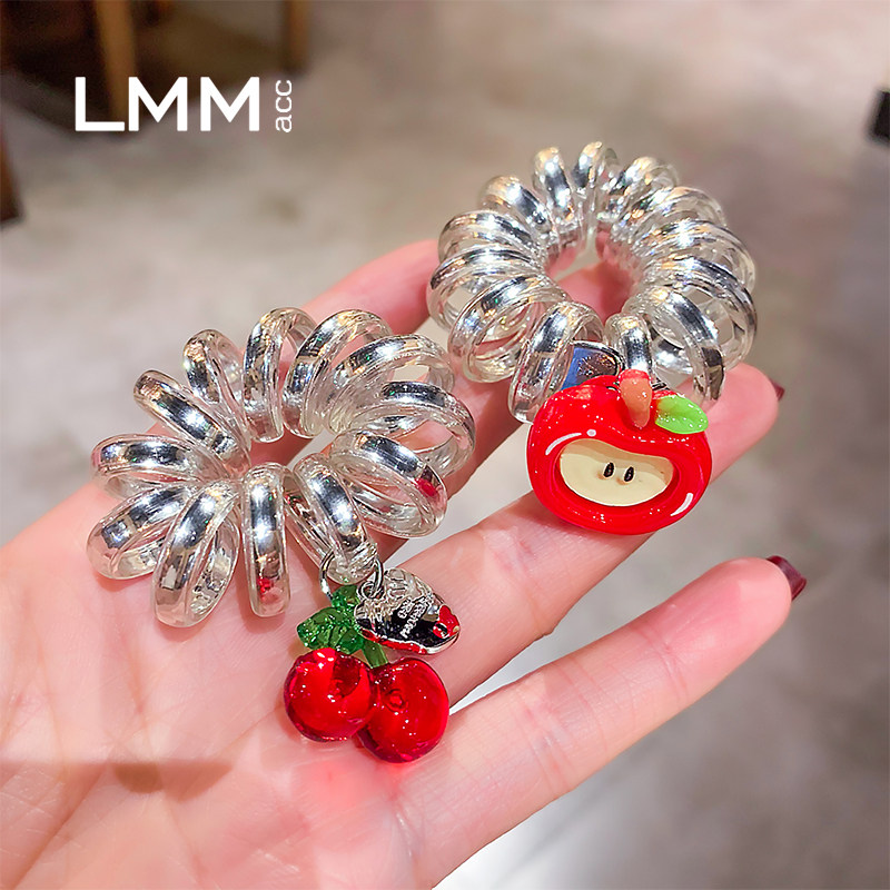 百搭扎丸子头绳樱桃皮筋新款高弹力发绳甜美可爱苹果电话线发圈女,饰品/流行首饰/时尚饰品新,发饰,淘宝优惠券,粉丝福利购,淘宝优惠卷