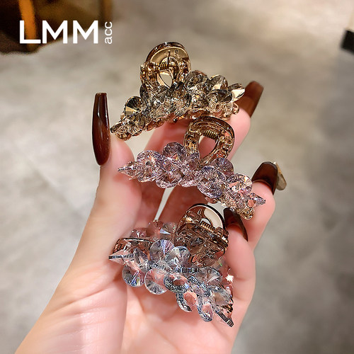 韩版轻奢水晶小抓夹侧边夹