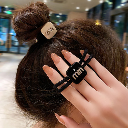 懒喵喵发绳弹力绳气质简约字母