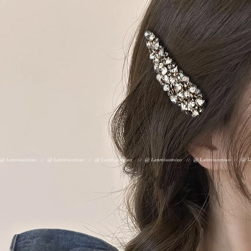 懒喵喵发夹合金日韩水钻