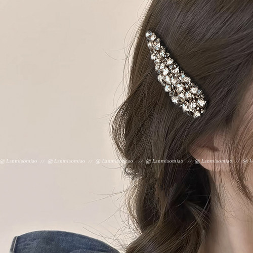 懒喵喵发夹合金日韩水钻