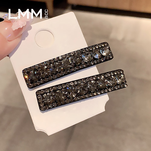 精致时尚2025满钻发夹女网红气质刘海侧边夹新款百搭一字夹头饰