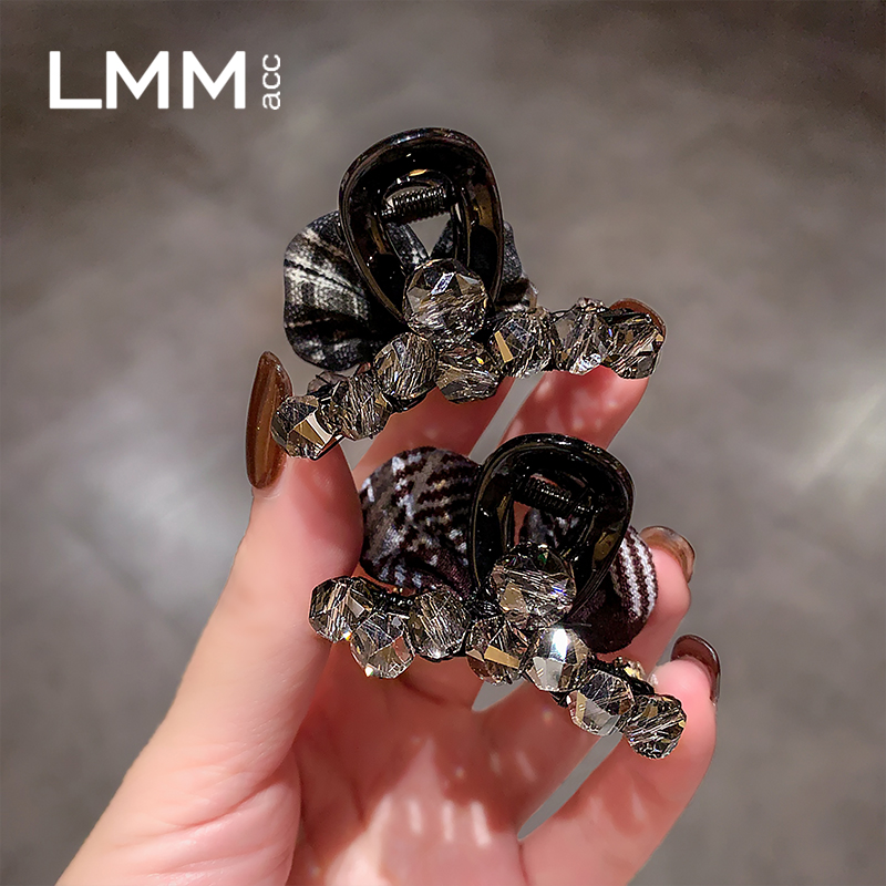 女高级感水晶刘海夹侧边夹