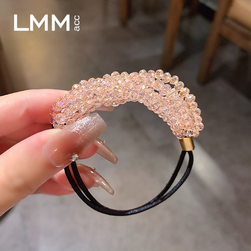 高级感扎丸子头皮筋发绳