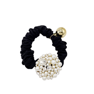 韩国东大门气质珍珠带钻头绳网红ins潮简约小肠发圈扎头发皮筋女