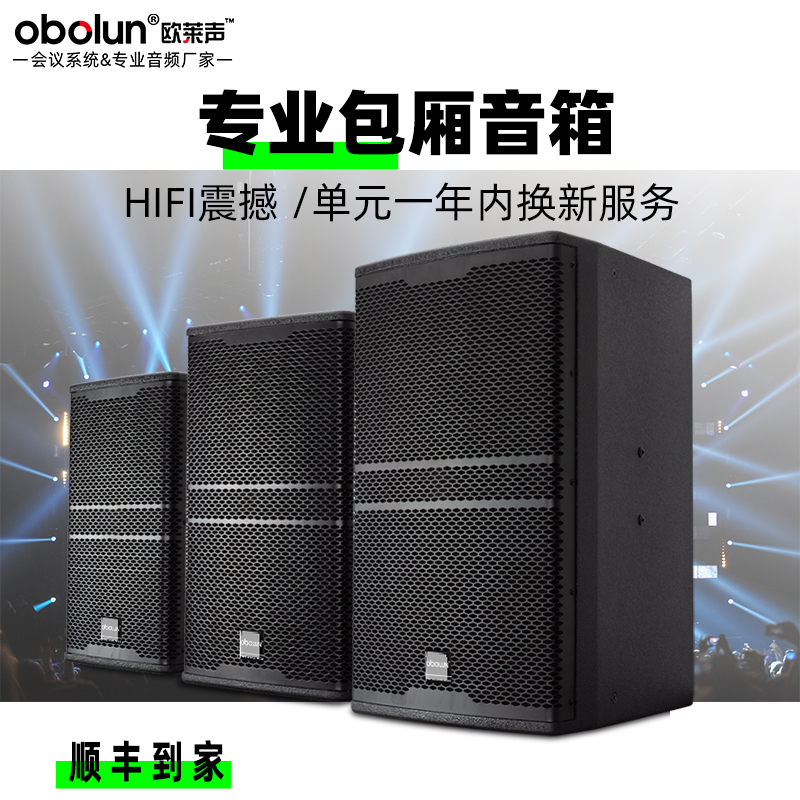 obolun欧莱声KP系列专业单10/12/15寸舞台演出HIFI派对包厢音响会议婚庆KTV发烧音箱