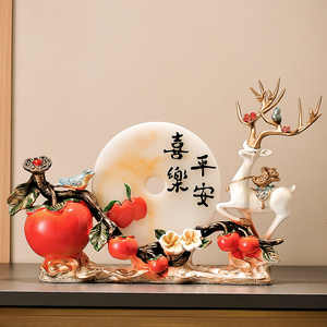 创意麋鹿高档轻奢摆件 家用客厅家居装饰品 入宅新居玄关酒柜礼品