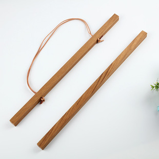 实木磁铁挂画夹diy扁杆螺丝挂画杆字画裱框相框芯夹海报挂画轴