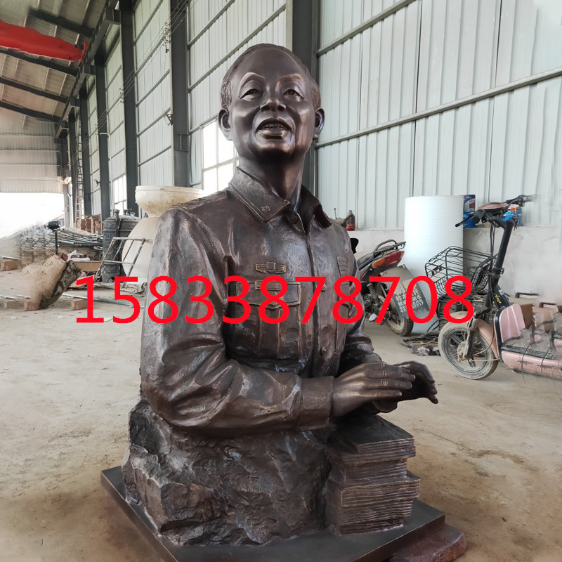 大型铜雕张超林俊德科学家飞行员广场园林雕塑户外纯铜摆件定制
